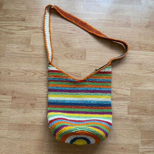 Bamboo Trading Co Rainbow Crochet bag
